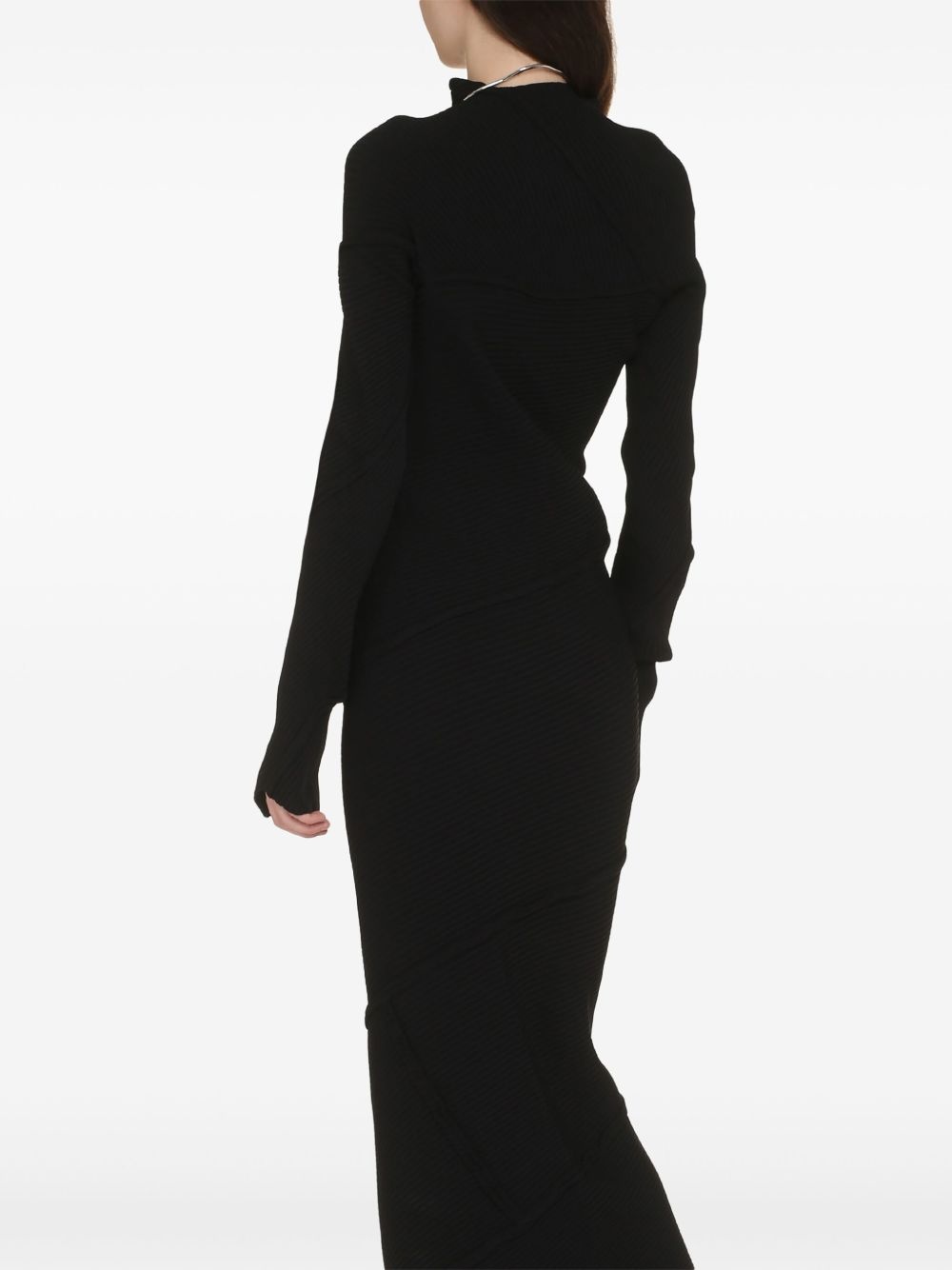 ribbed maxi dress - 3
