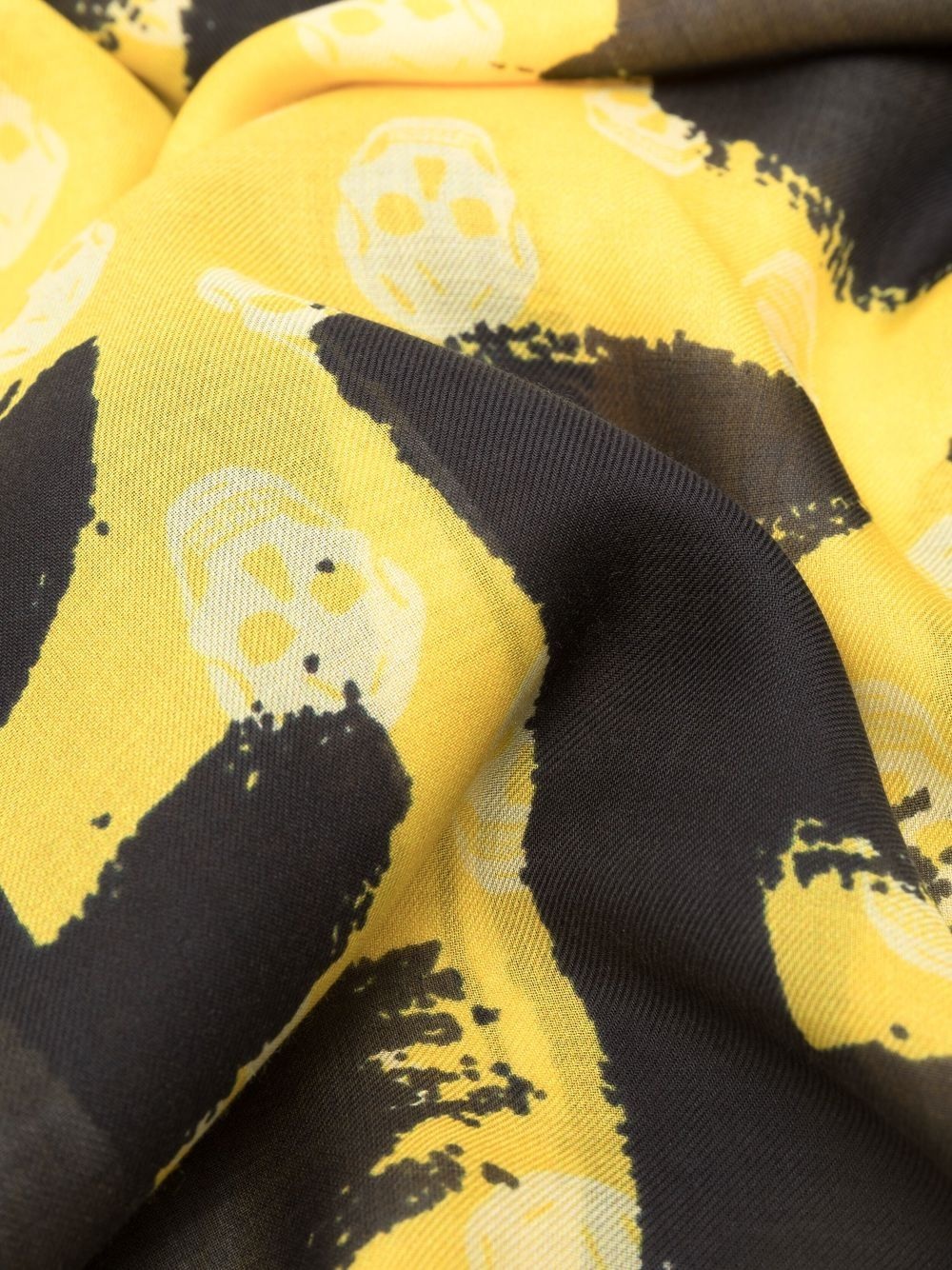 logo-print detail scarf - 3