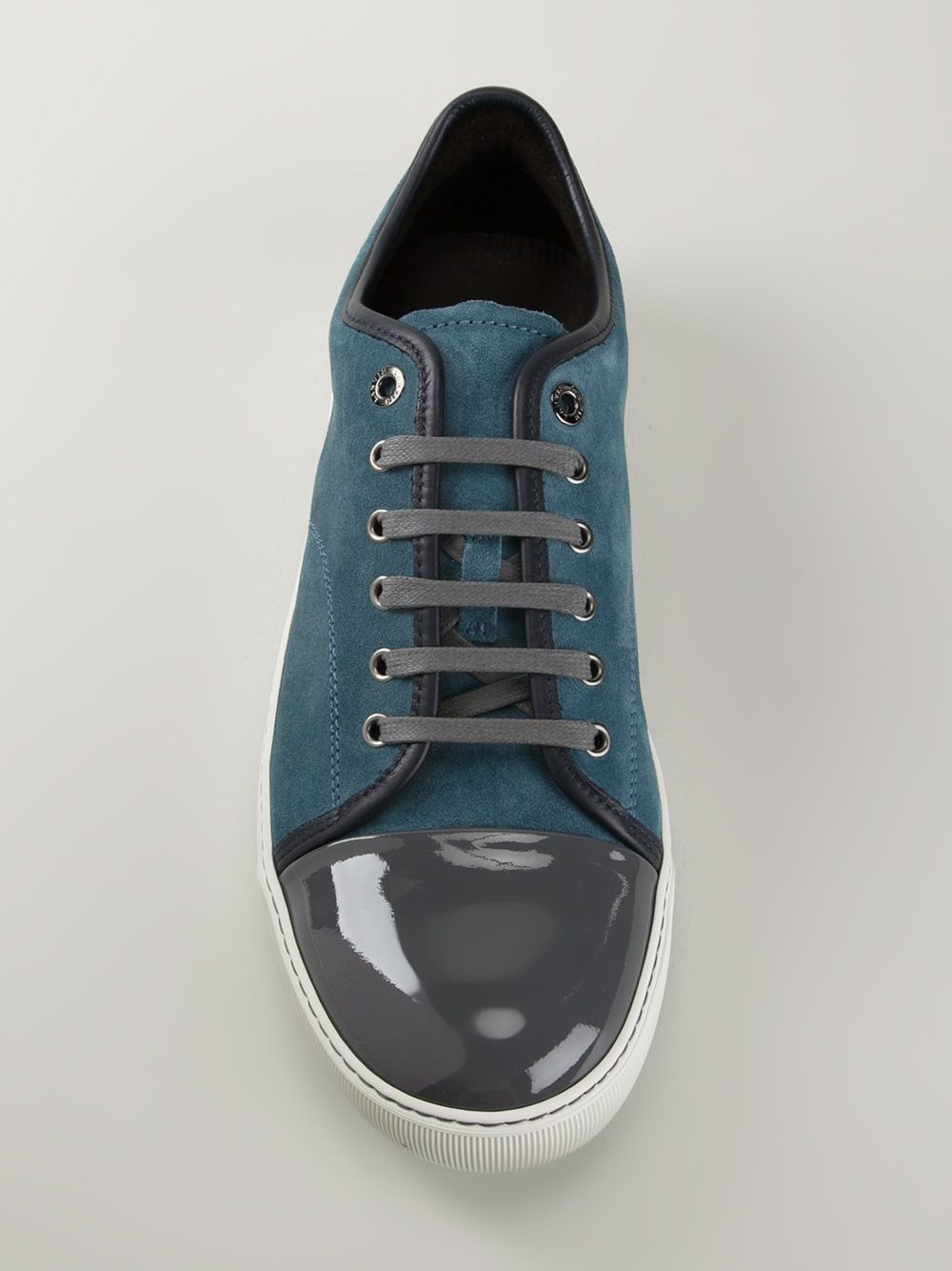 contrasted toe cap sneakers - 4