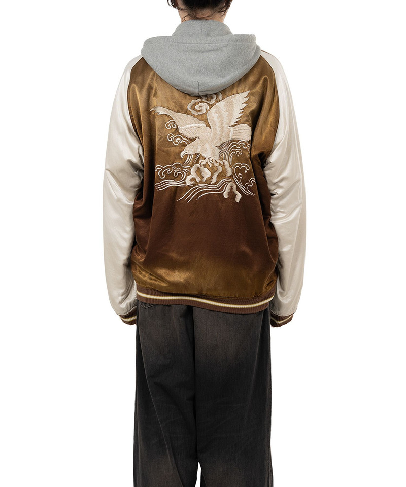 Reversible Hoodie Layered Souvenir Jacket 16