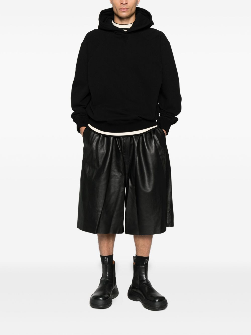 stretch-cotton hoodie - 2