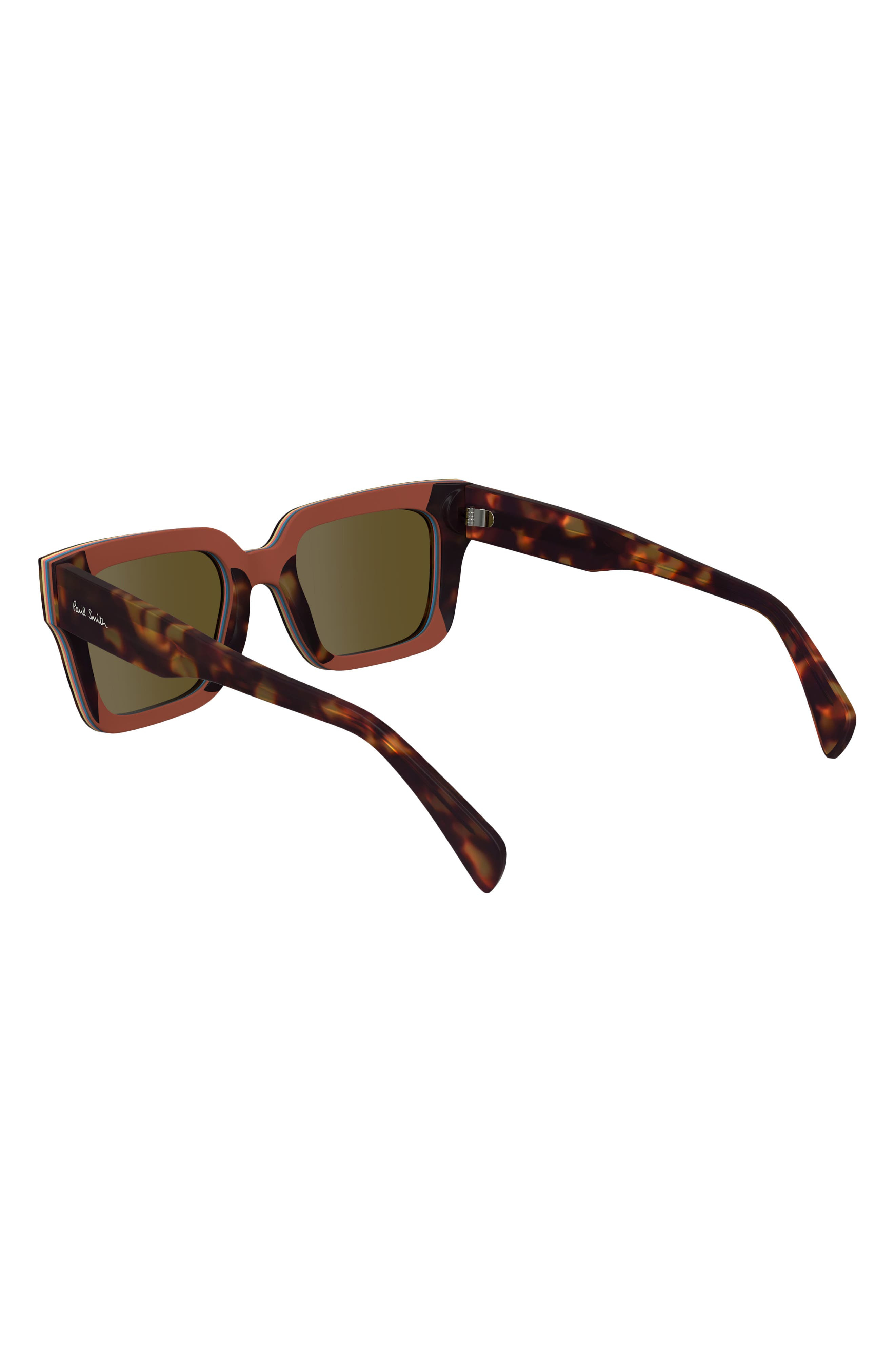 Paul Smith Kenton 52mm Rectangular Sunglasses in Havana Multi-Stripe at Nordstrom - 3
