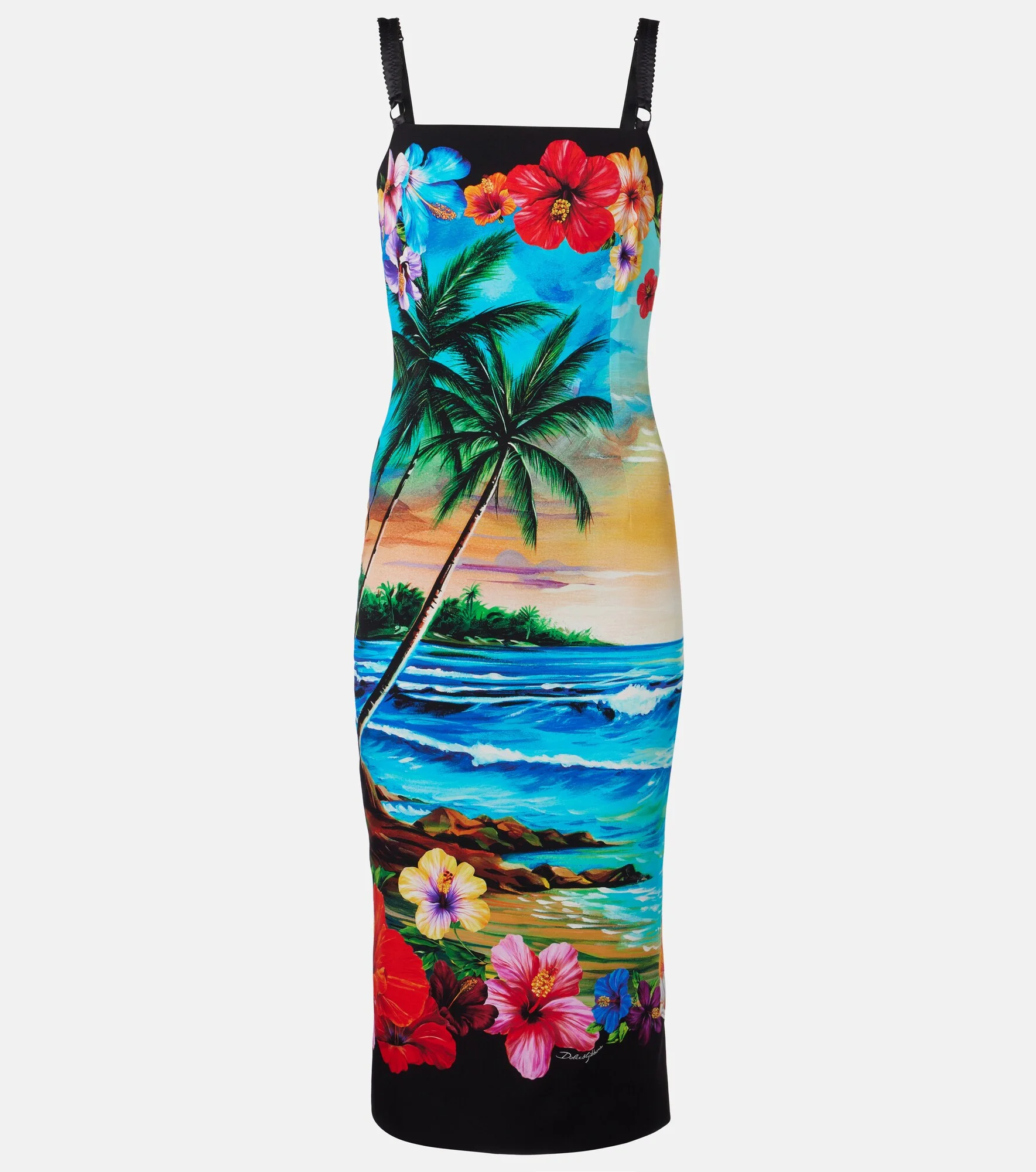 Printed midi dress - 1
