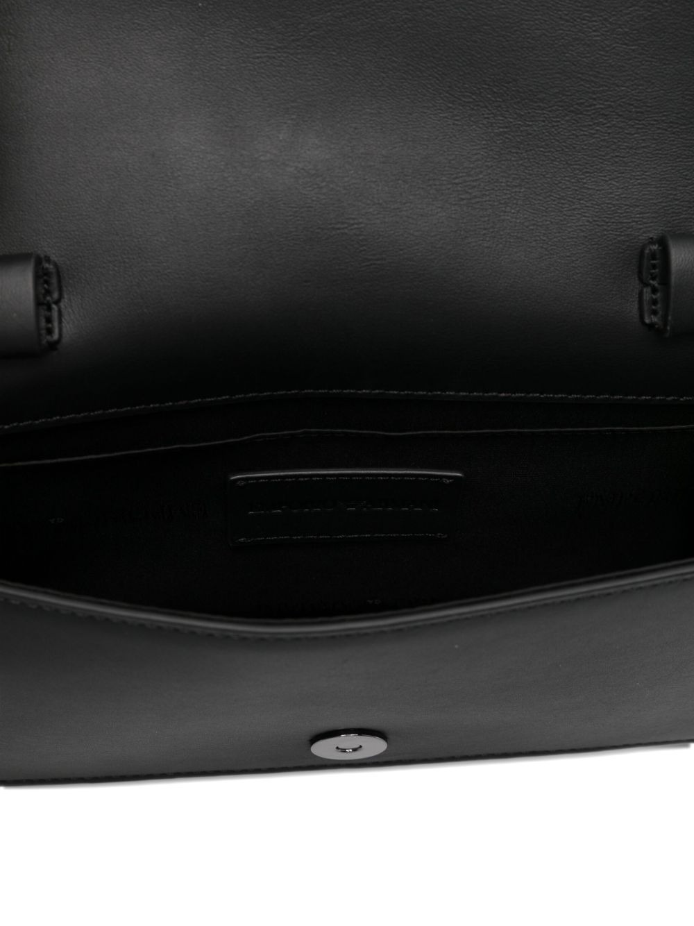 crocodile-embossed leather clutch - 5