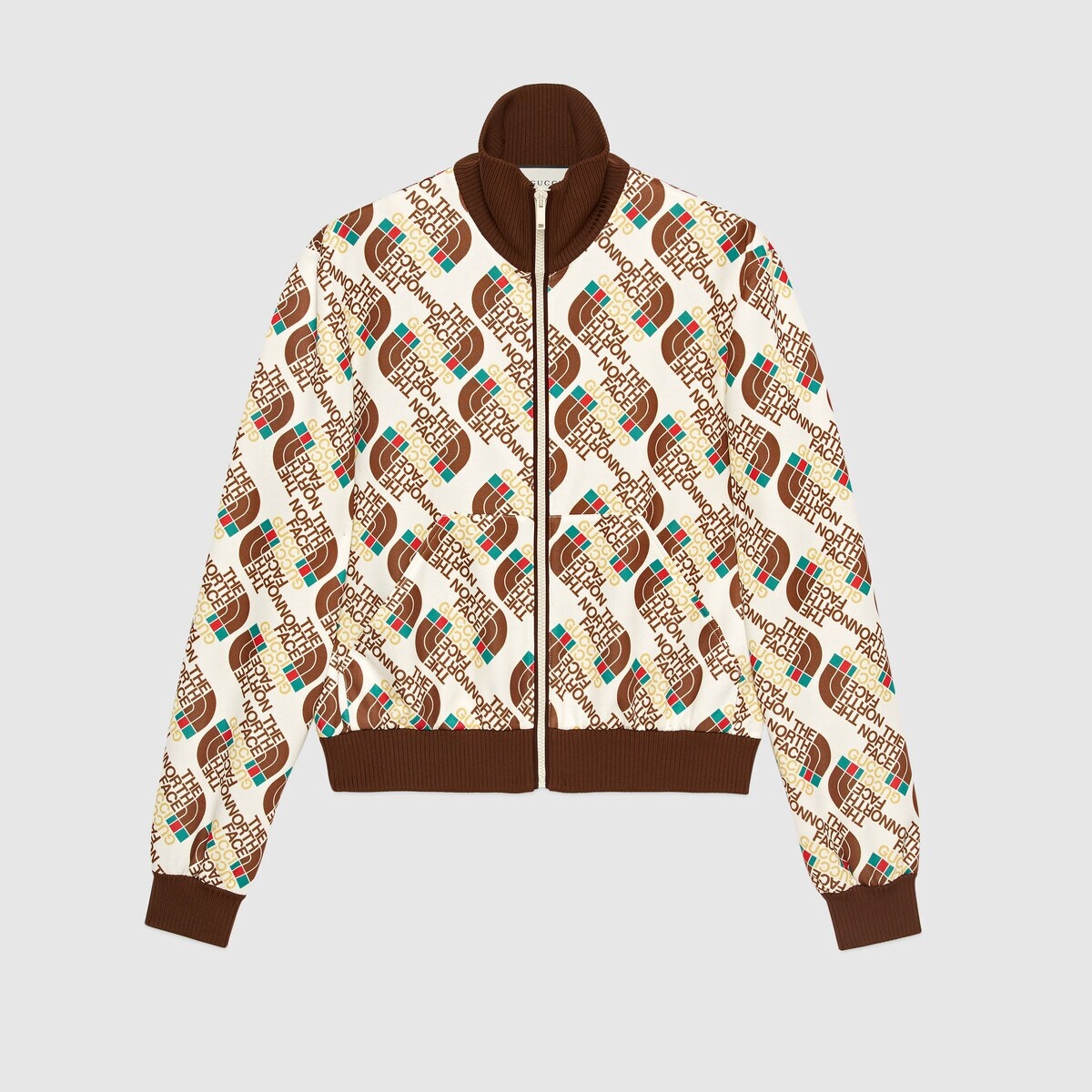 The North Face x Gucci Web print technical jersey jacket - 1