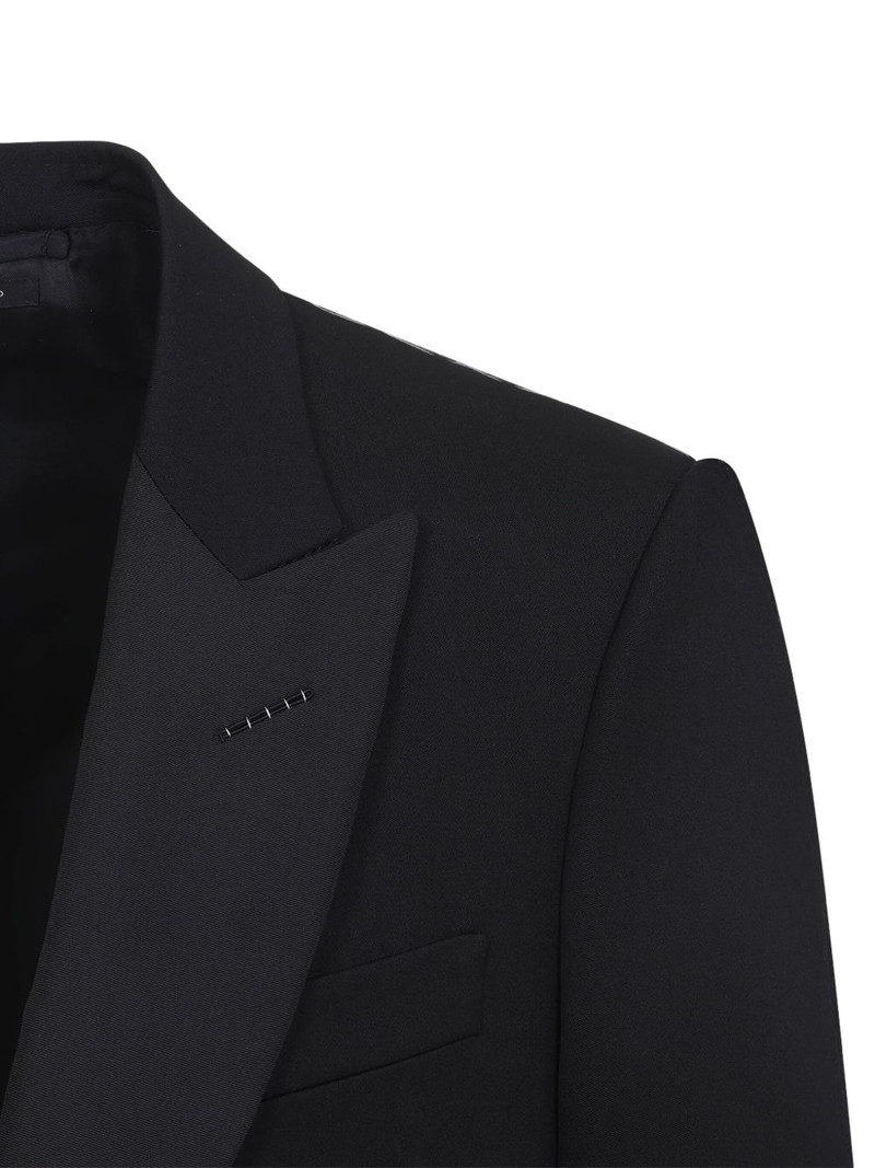 shawl-lapel single-button jacket 4