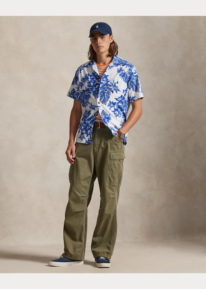 Classic Fit Tropical-Print Camp Shirt 3