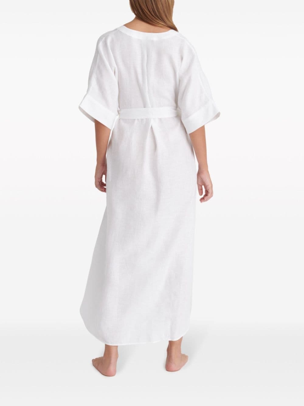Bibi linen kaftan dress - 3
