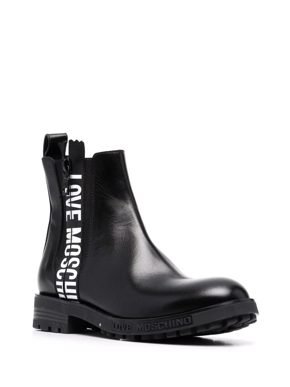 logo-tape Chelsea boots - 2