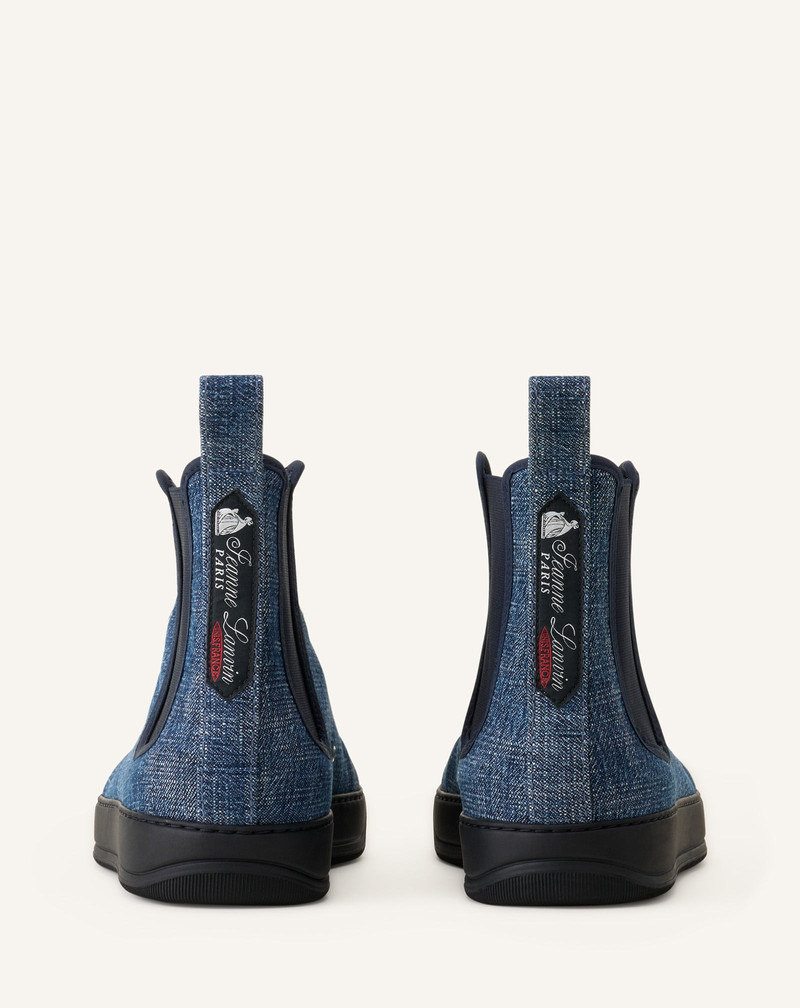 BLUE DBB1 HIGH TOP DENIM SNEAKERS 3