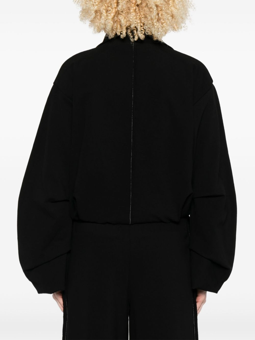 zip-front long-sleeves jacket - 4