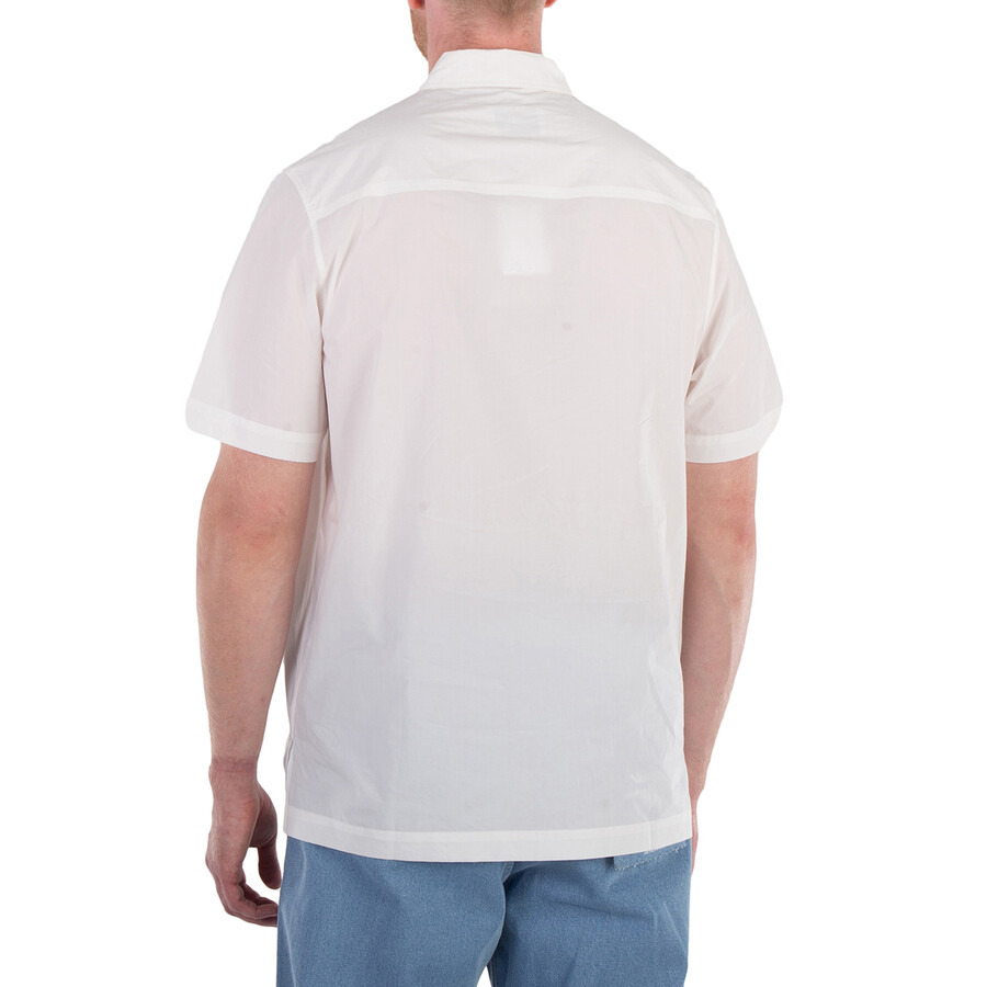 Nanushka White Adam Short-Sleeve Cotton Shirt - 5