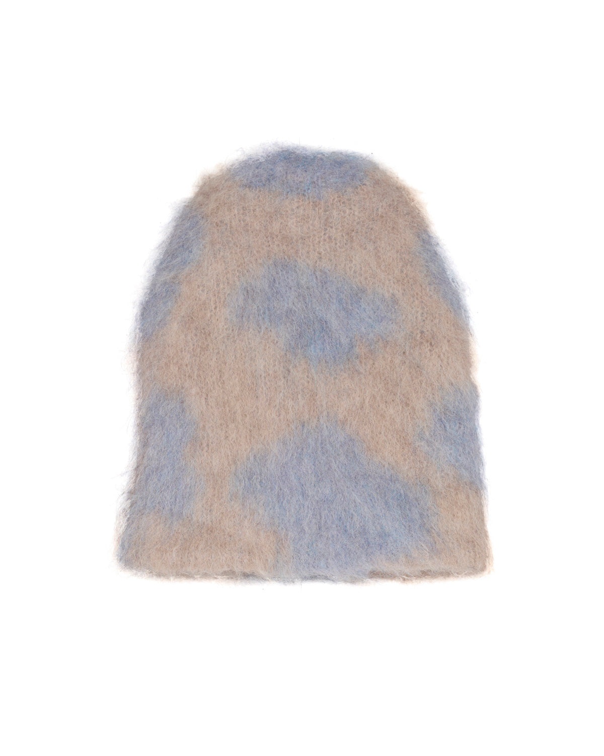 Cow Print Beanie - Sky Blue - 1