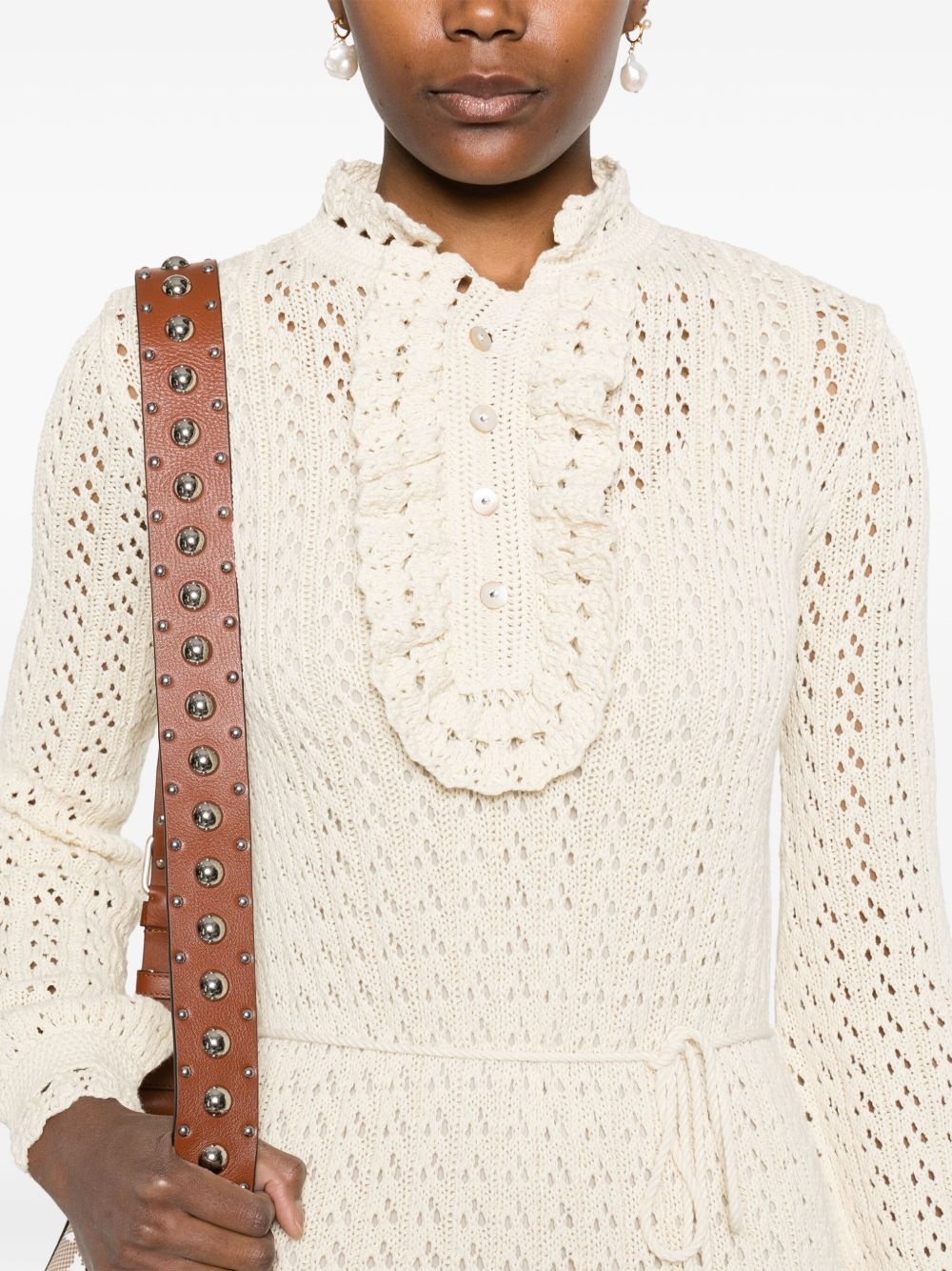 knitted mini dress - 5