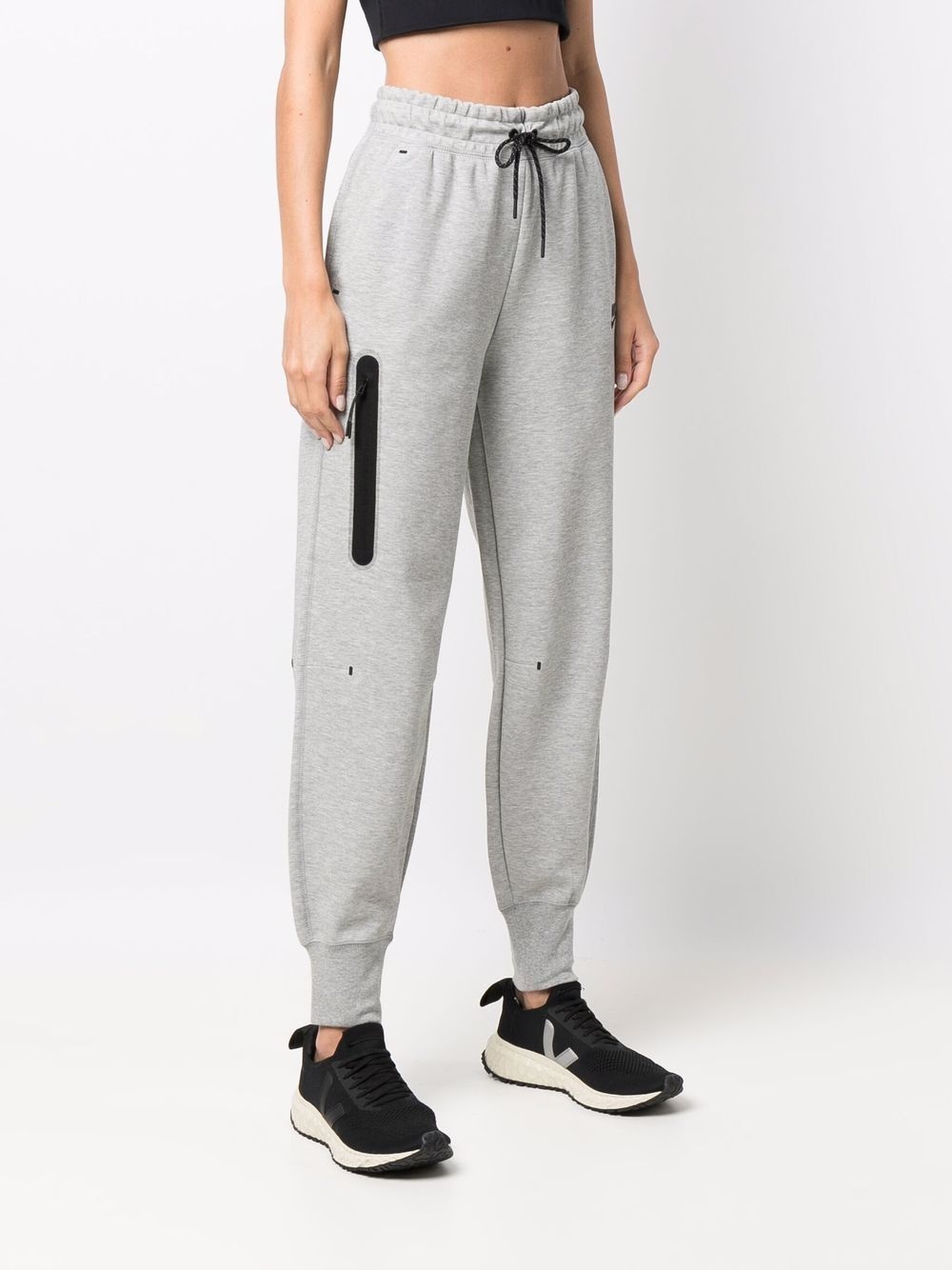 zip-pocket drawstring joggers - 3