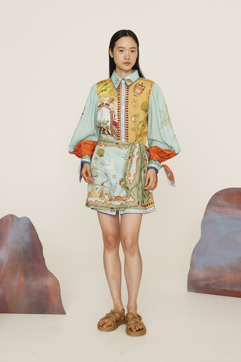 Surrealist Summer Mini Shirtdress 4