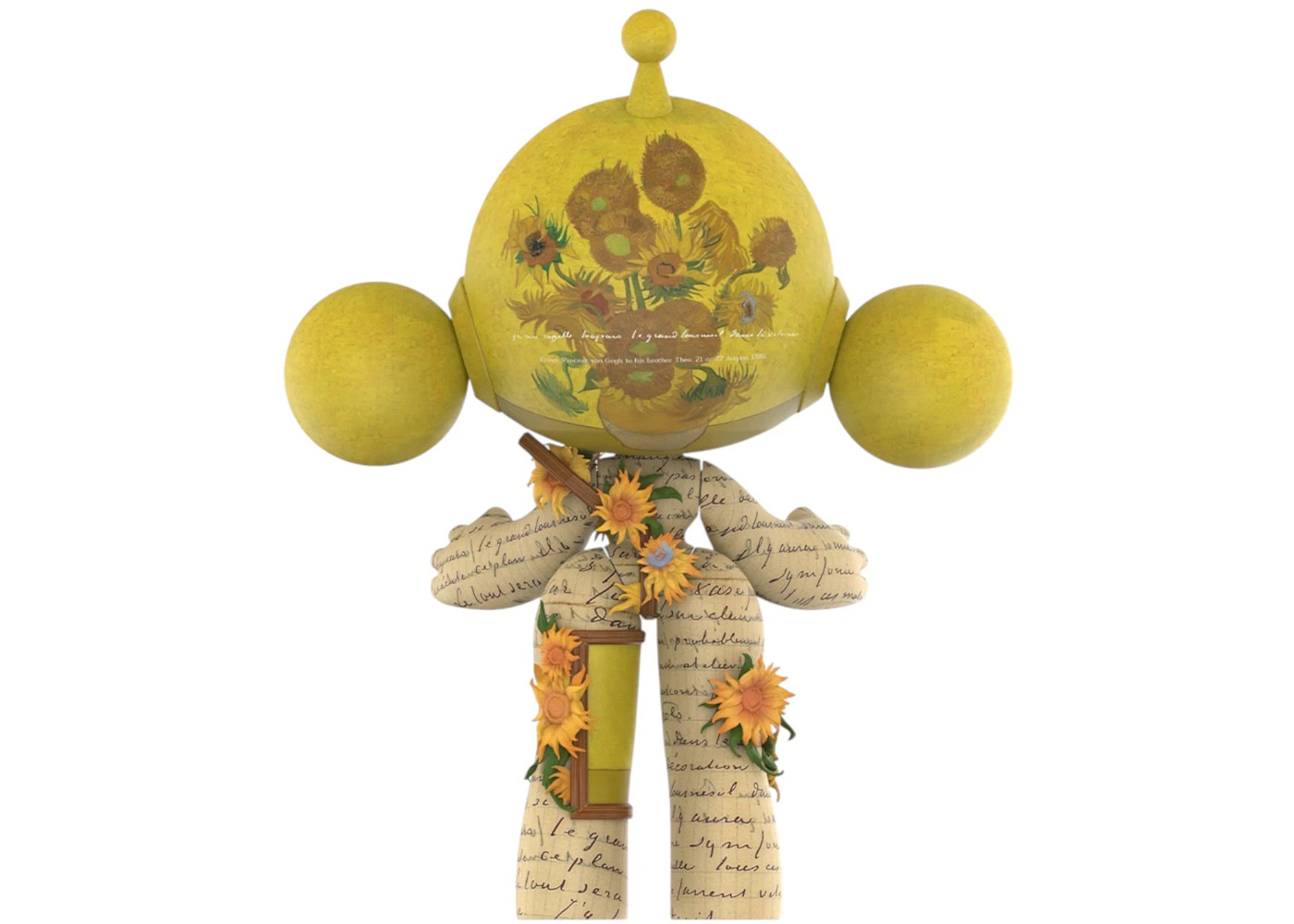Pop Mart Mega Skullpanda Van Gogh Museum Sunflowers 4 - 2