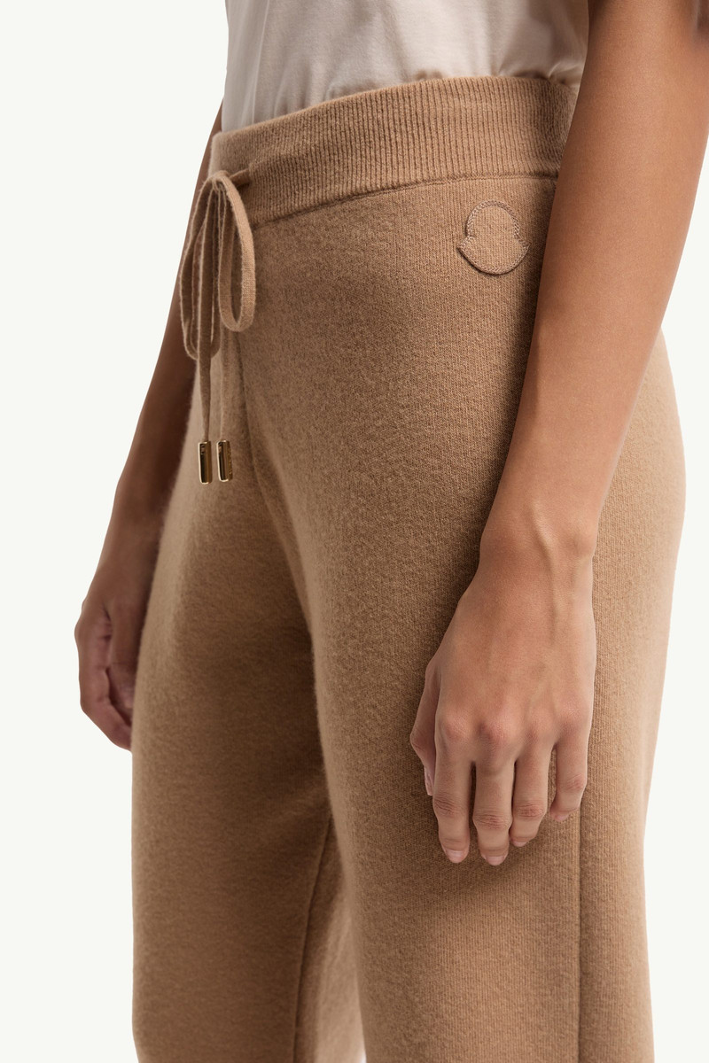 Wool & Cashmere Blend Cropped Jogging Pants 6