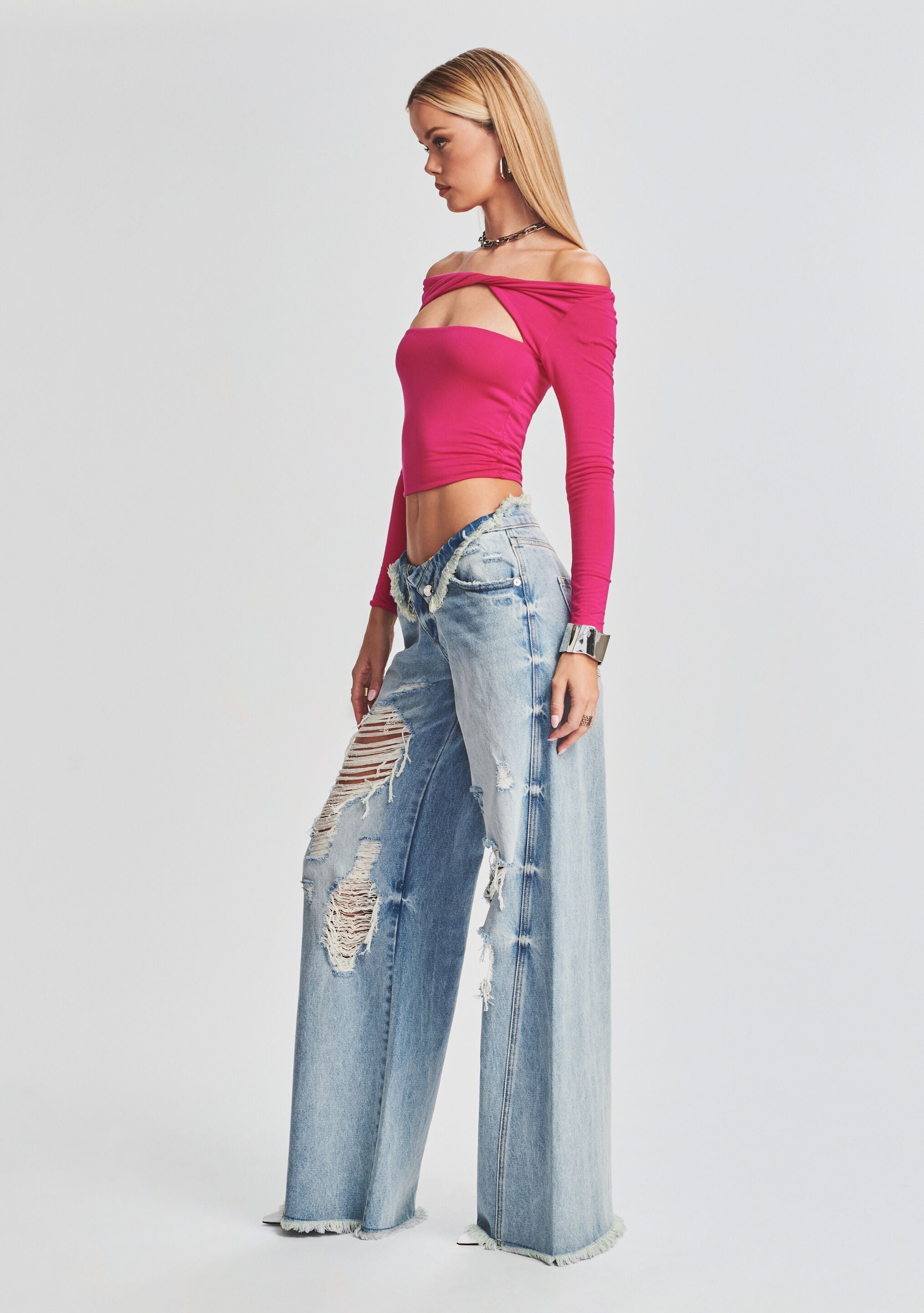OLLIE WIDE LEG JEAN - 3