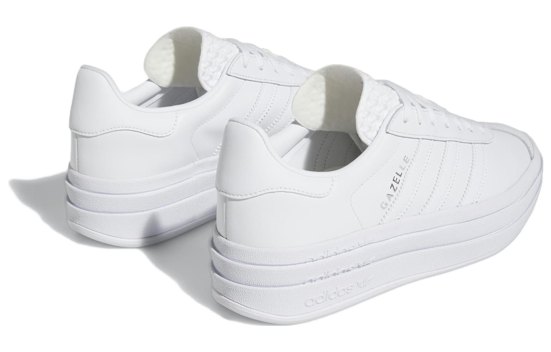 (WMNS) adidas Gazelle Bold 'Triple White' IE5130 - 3