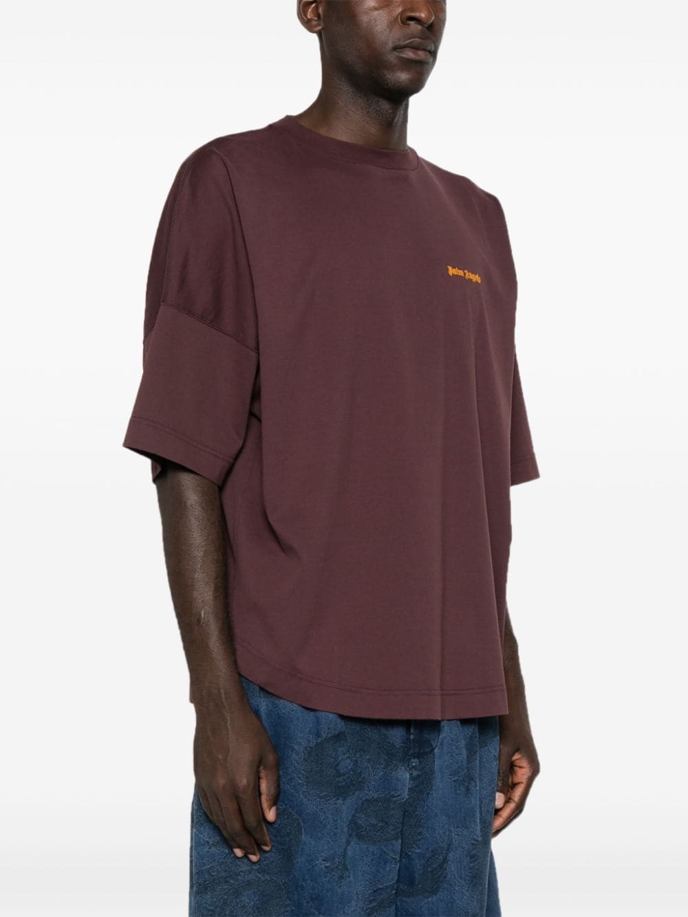 embroidered-logo cotton T-shirt - 3