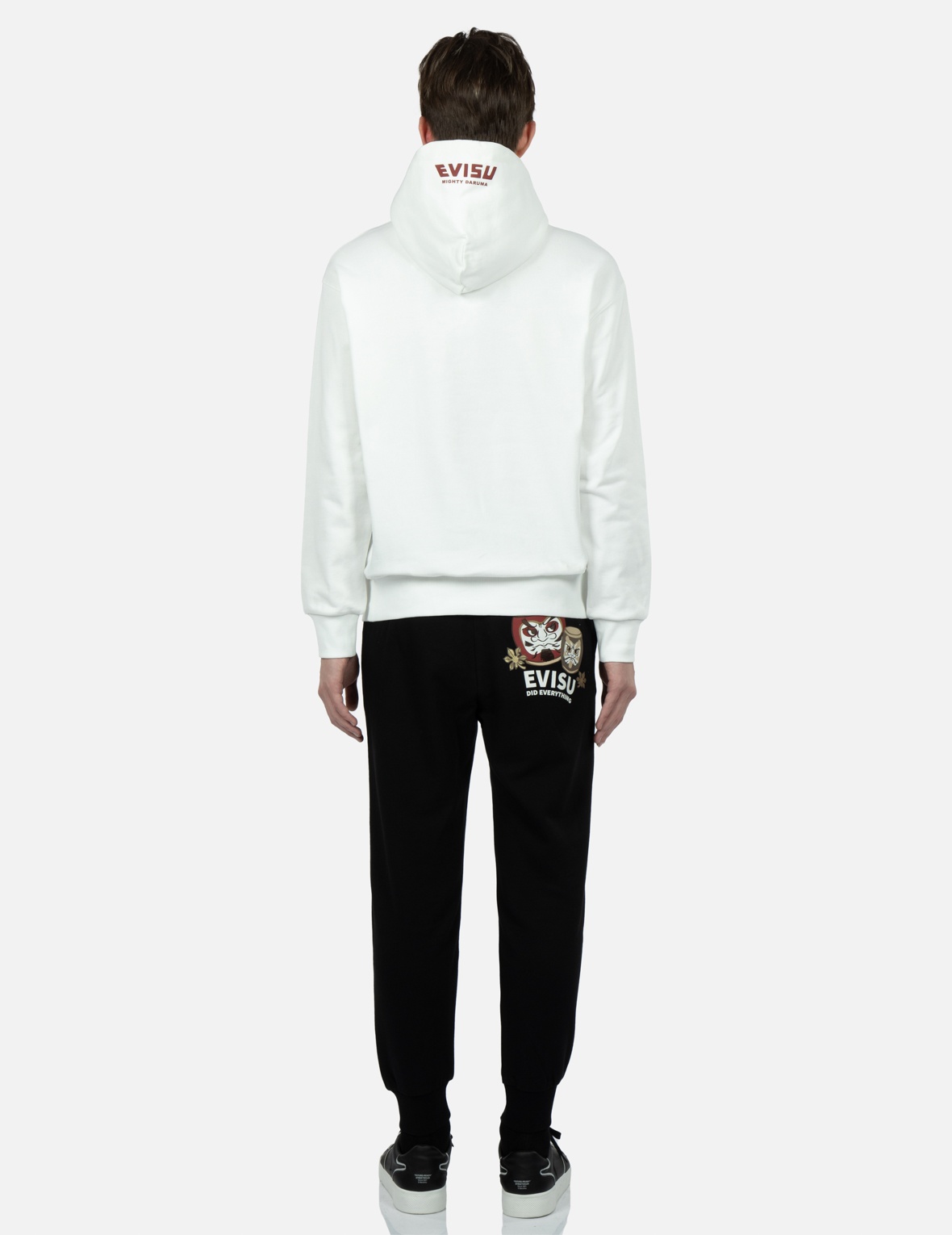 TAIKO DARUMA PRINT HOODED SWEATSHIRT - 6
