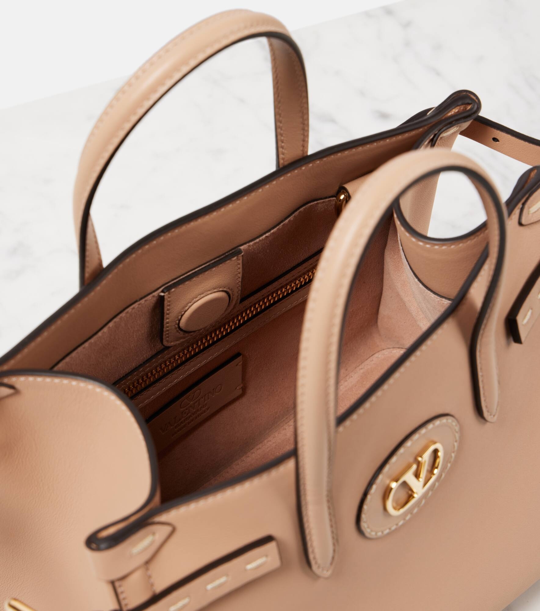 Antibes Small leather tote bag - 3