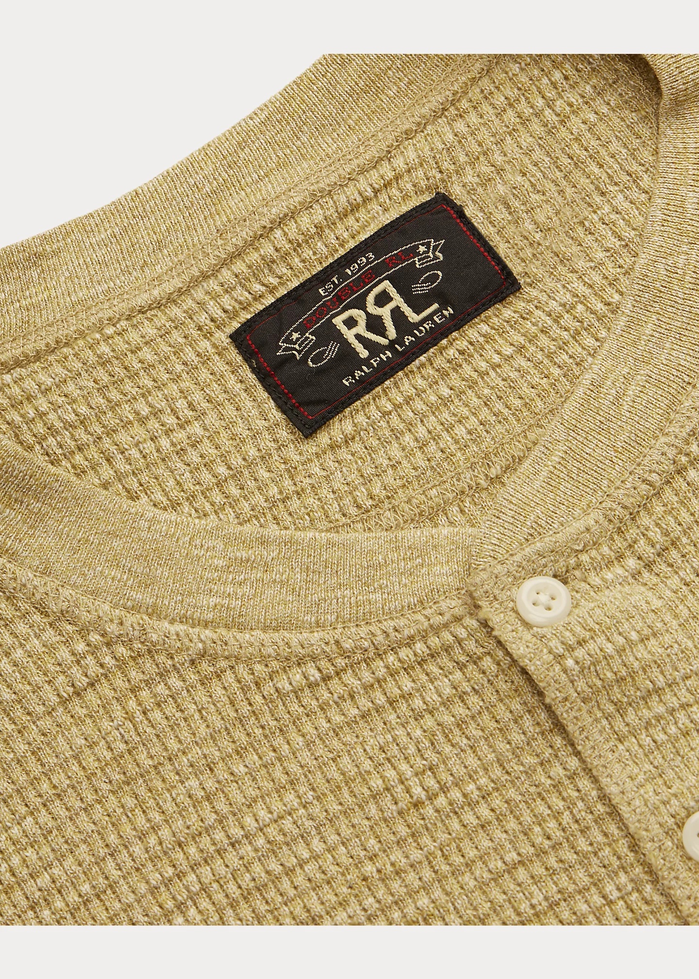 Waffle-Knit Henley Shirt - 3