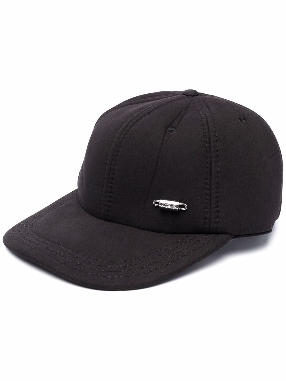 logo-plaque stitched cap - 1