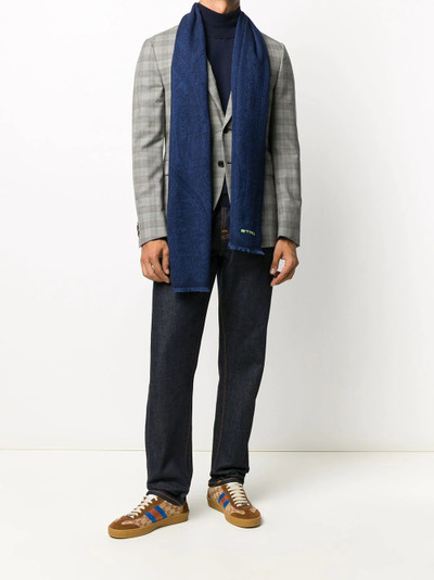 Etro paisley frayed scraf outlook