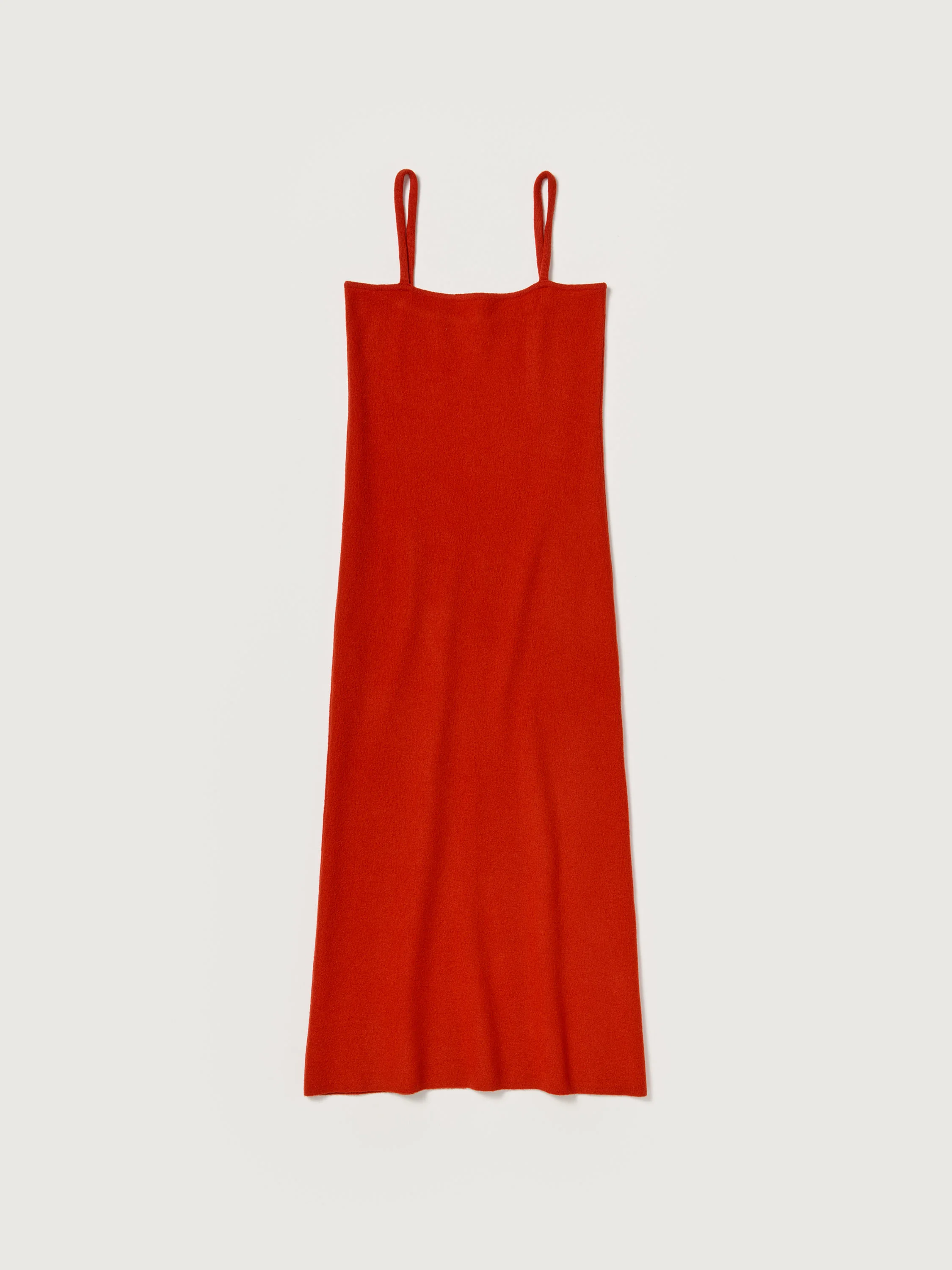 SMOOTH FULLED WOOL KNIT DRESS - 1
