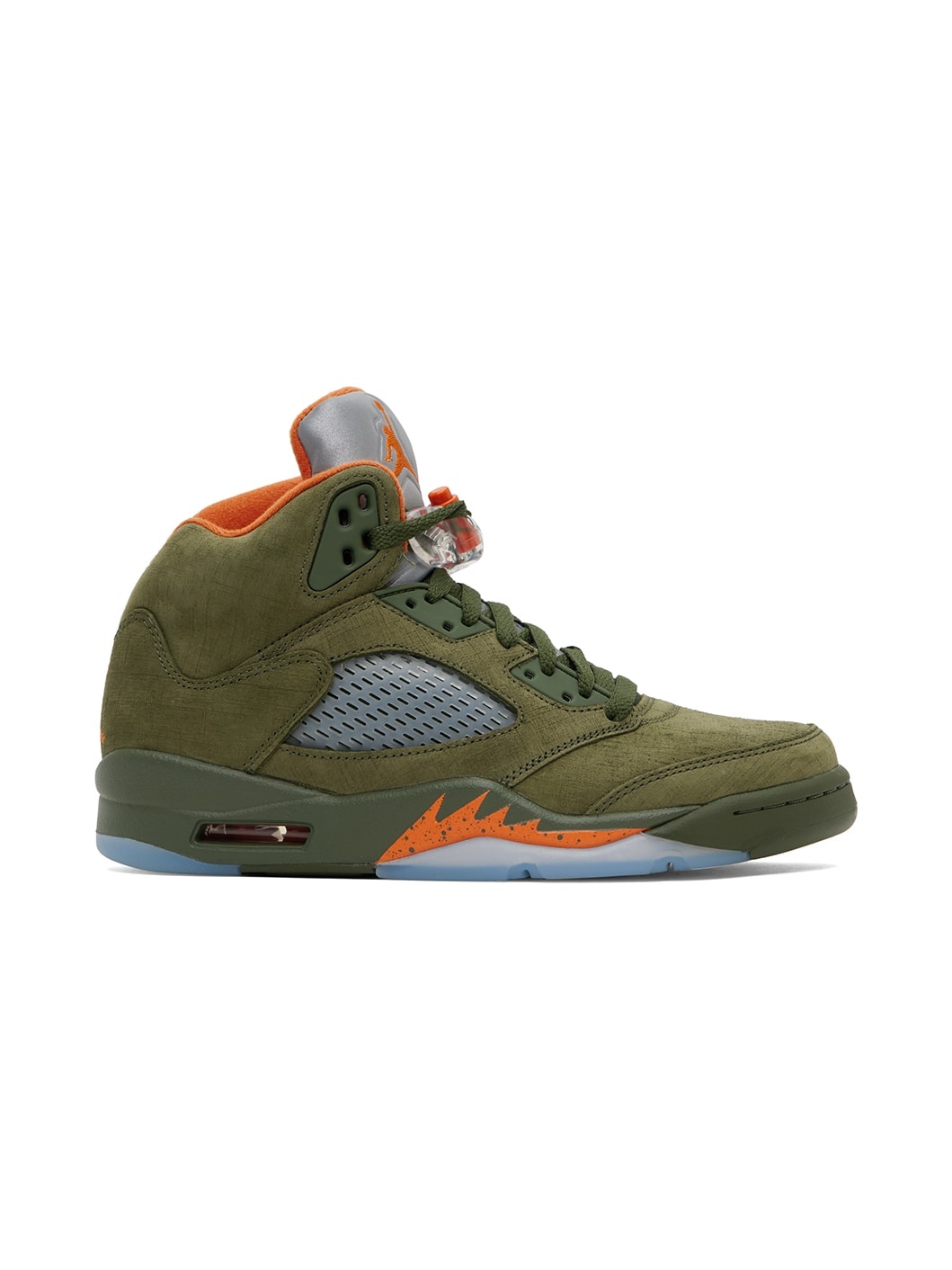 Green Air Jordan 5 Sneakers - 1