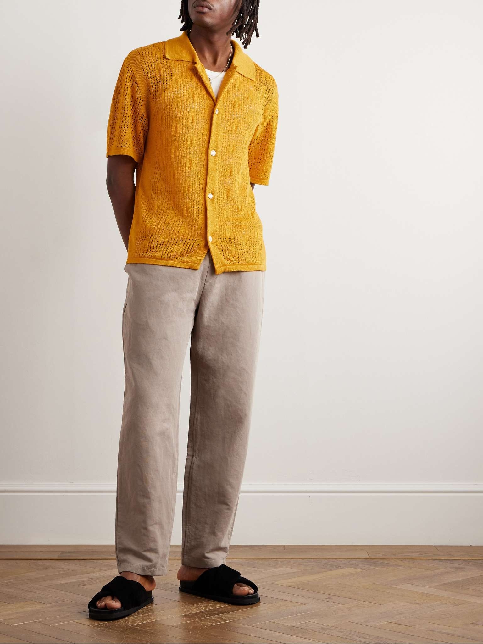 Kadri Open-Knit Linen and TENCEL™ Lyocell-Blend Shirt - 2