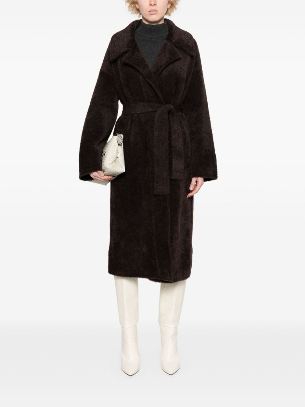 belted coat - 2
