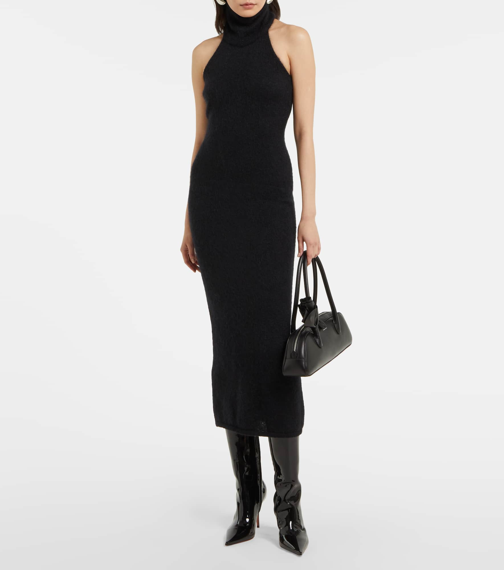Barbara 90 patent leather knee-high boots - 3