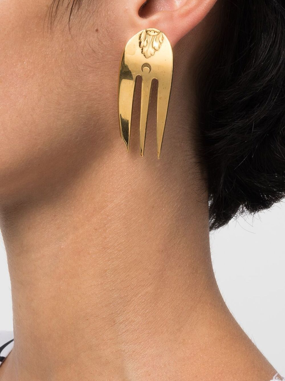 Reassembled Cutlery fork earrings - 2