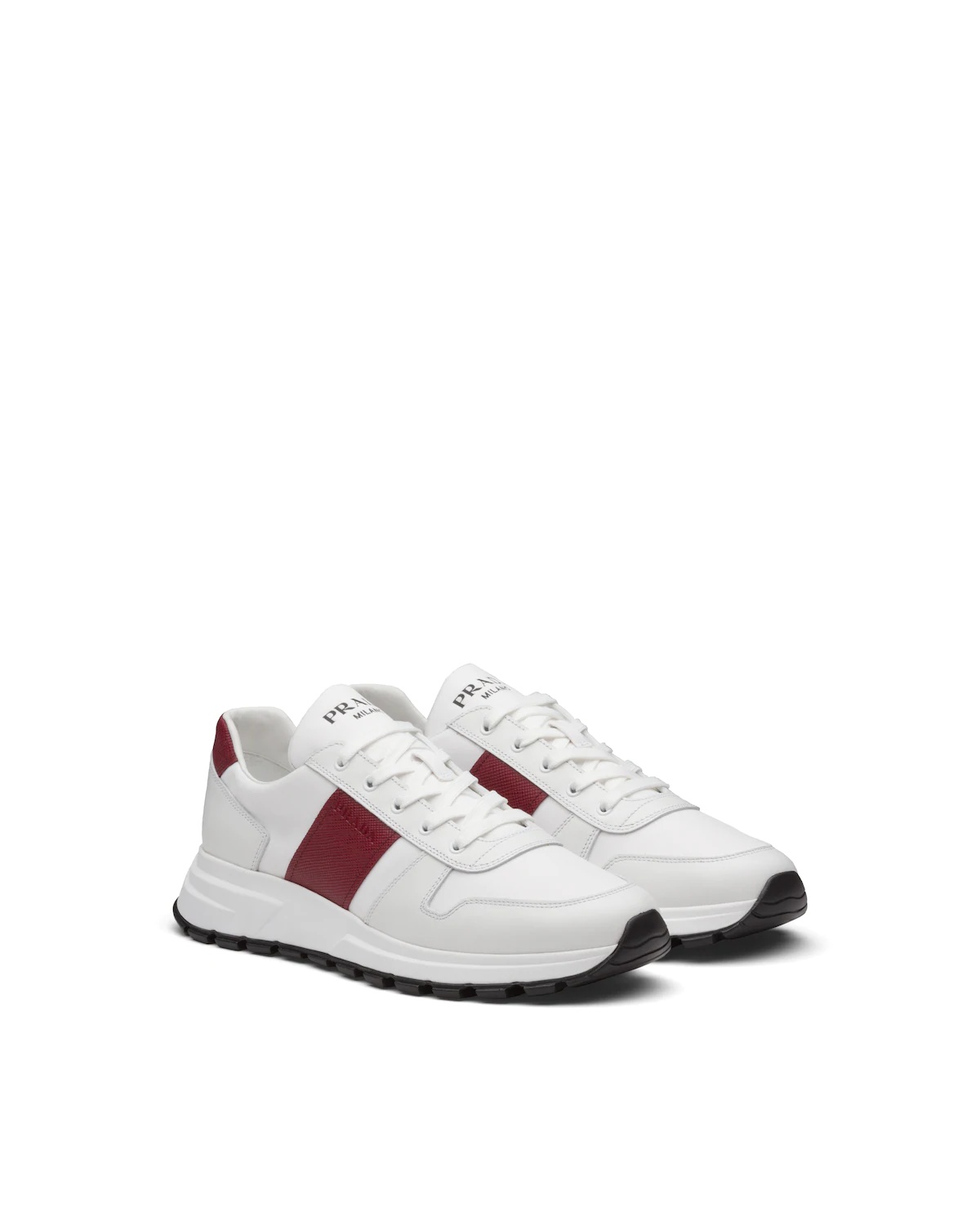 Prax 01 Leather And Technical Fabric Sneakers - 1