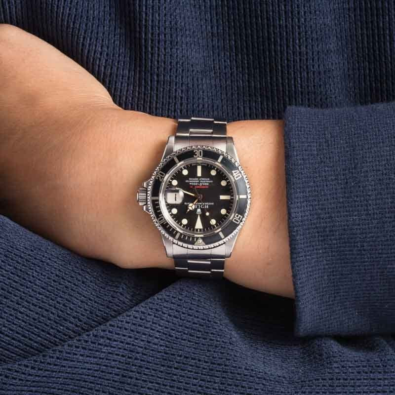 Vintage Rolex Red Submariner Ref 1680 Stainless Steel - 10