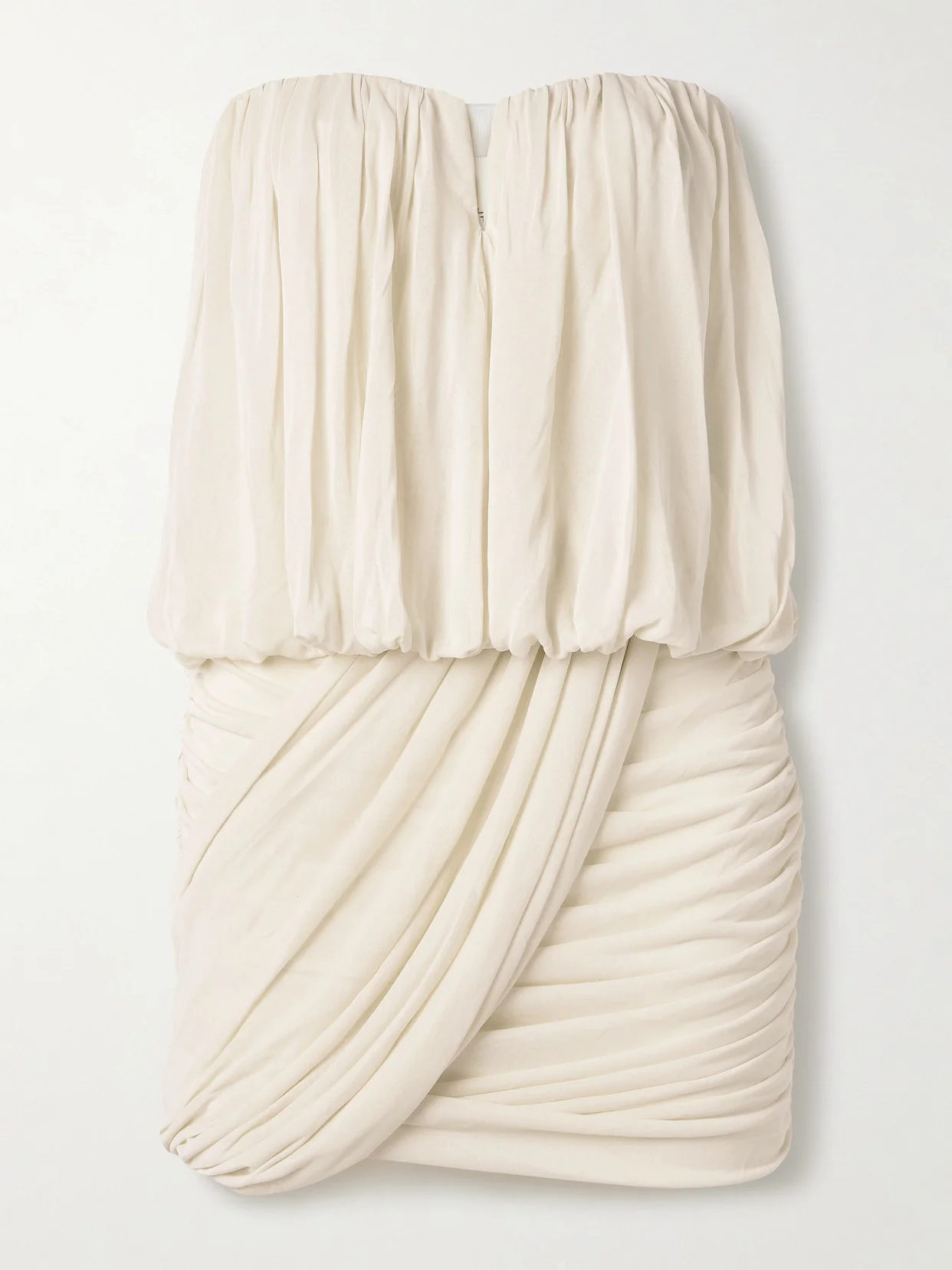 Adelita Strapless Draped Stretch-jersey Mini Dress - 1