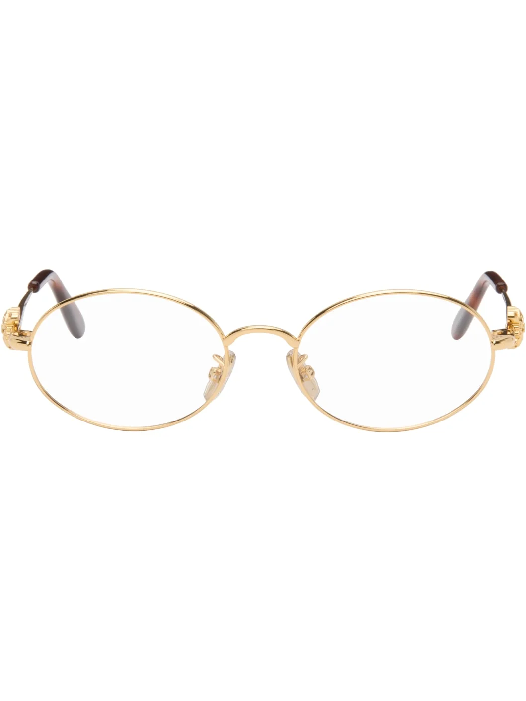 Gold Anagram Oval Glasses - 1