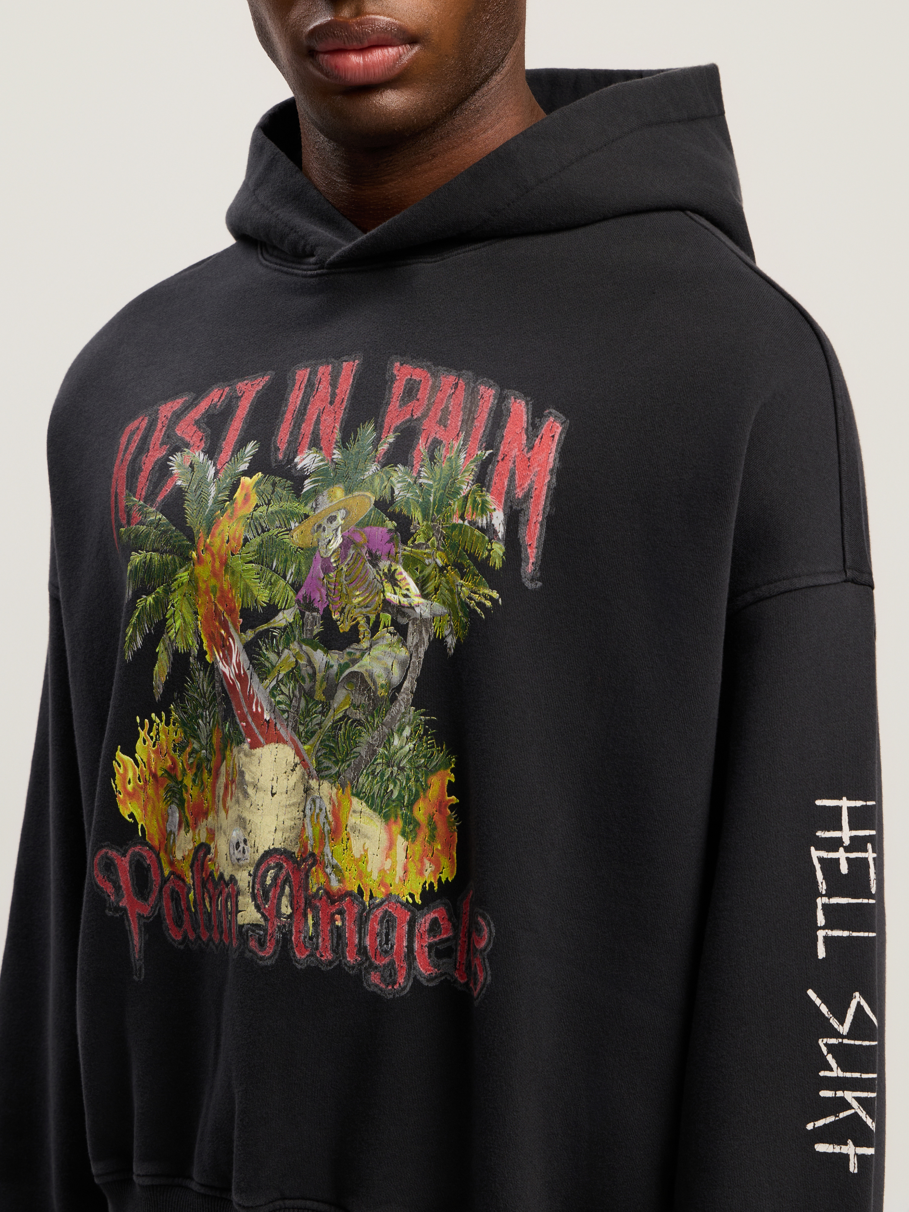 Rest In Palm Loose Hoodie - 6