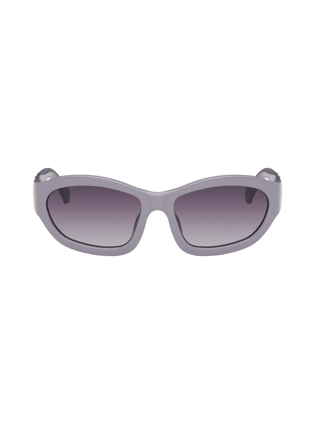 Purple Linda Farrow Edition Goggle Sunglasses - 1