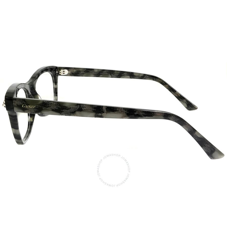 Cartier Panthere de Cartier Demo Rectangular Ladies Eyeglasses CT0144O 004 52 - 3