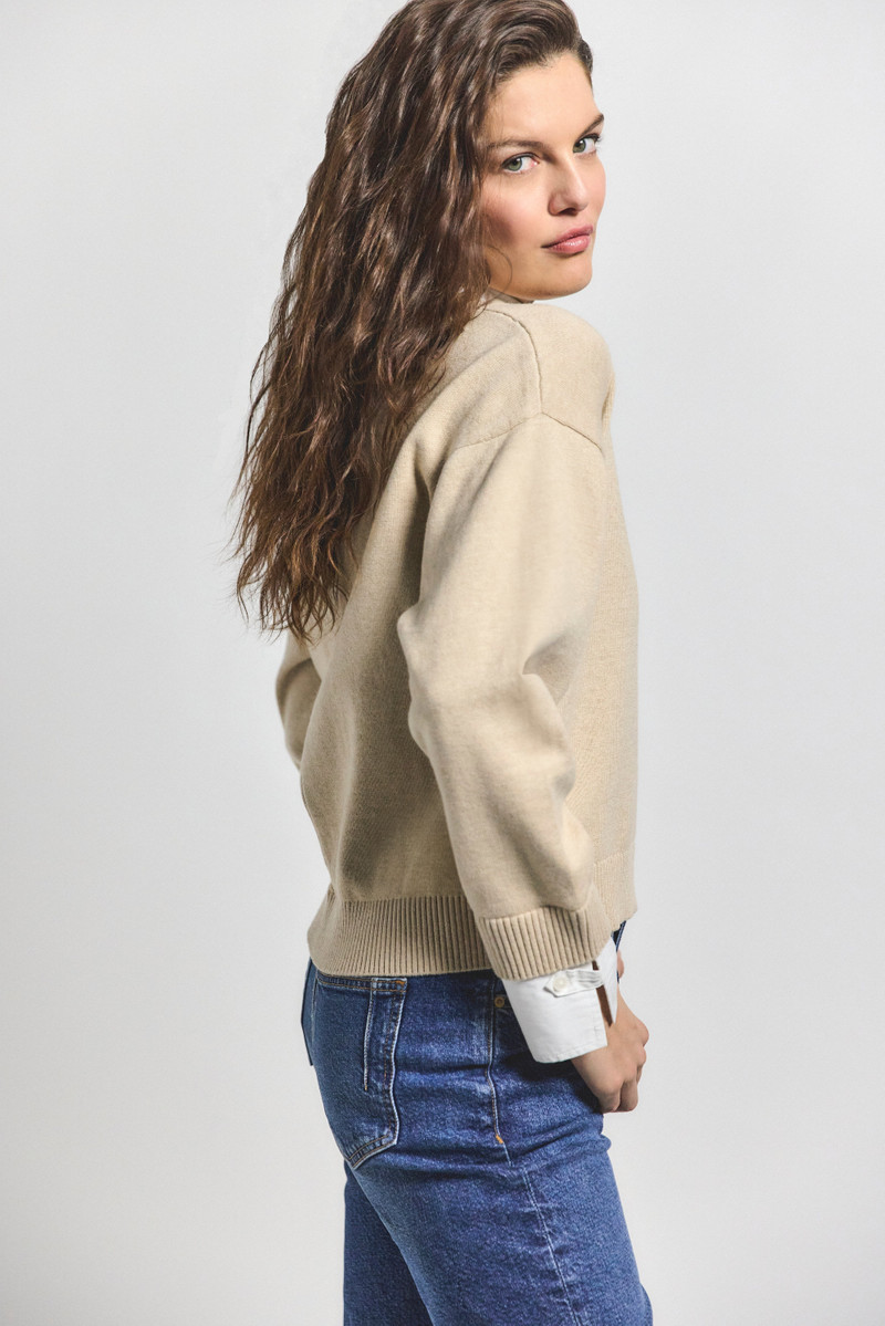 RIDA STRIPED MIXED MEDIA SWEATER 3