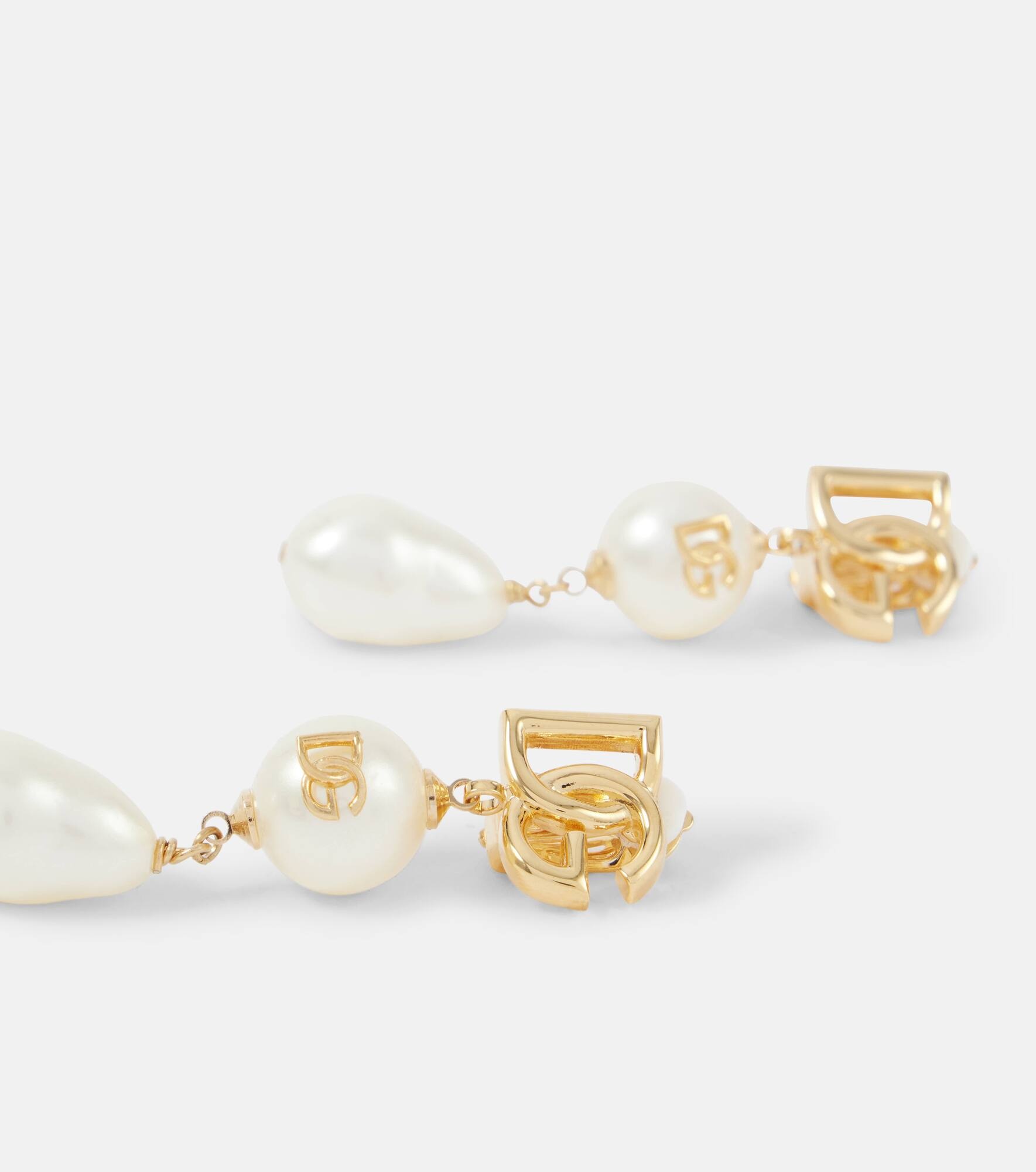 DG faux pearl earrings - 4