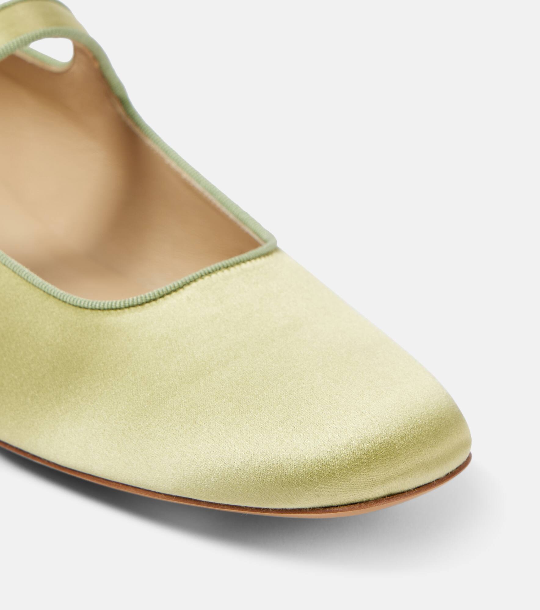 Classic satin Mary Jane flats - 5