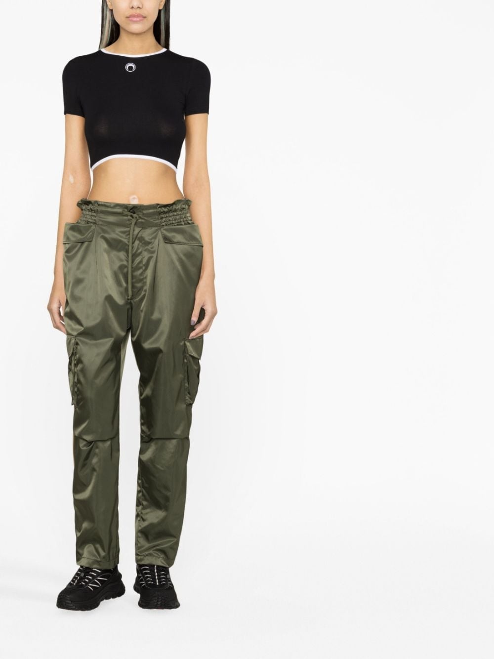 drawstring cargo pants - 2