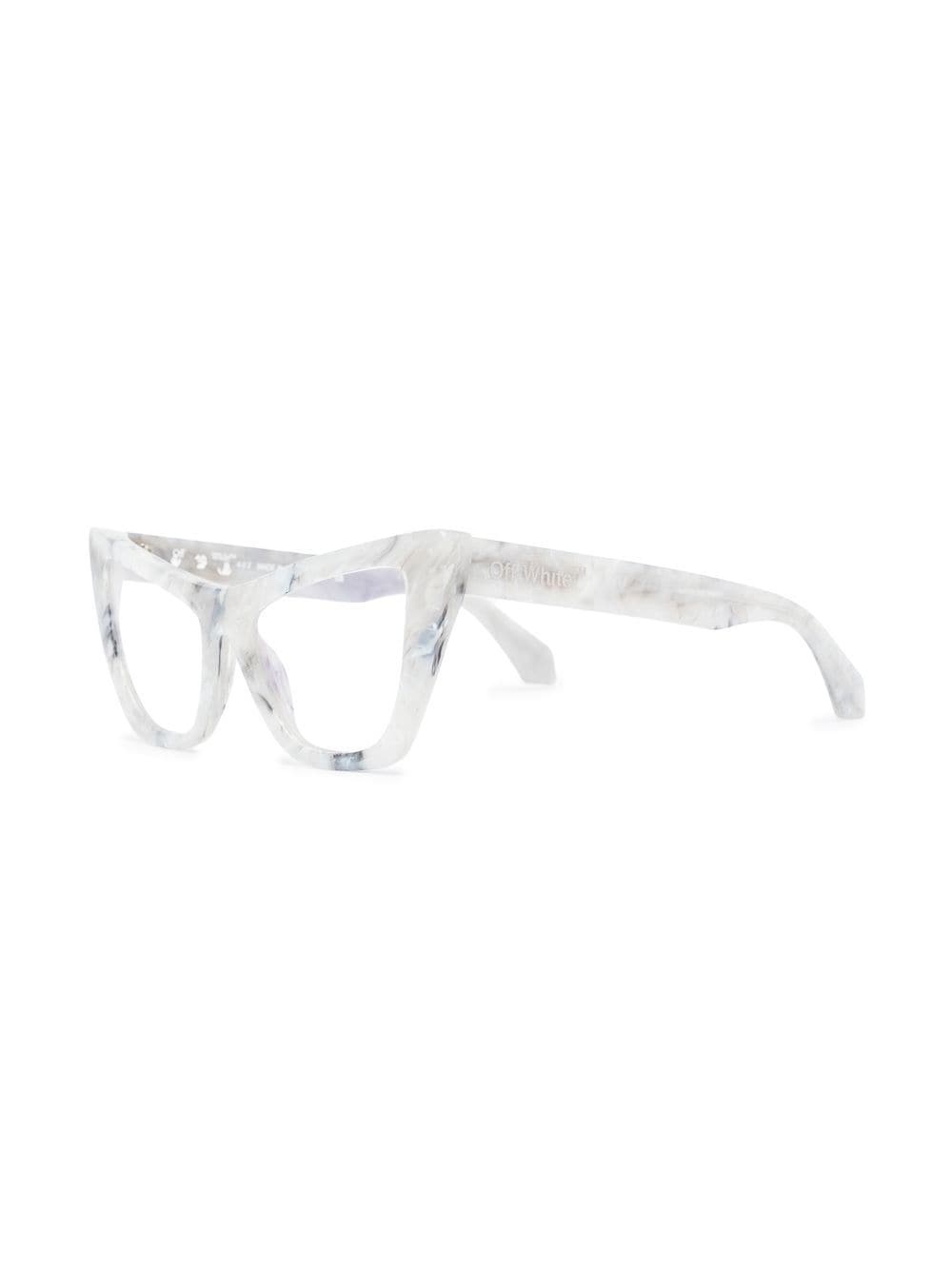 marbled cat-eye glasses - 2