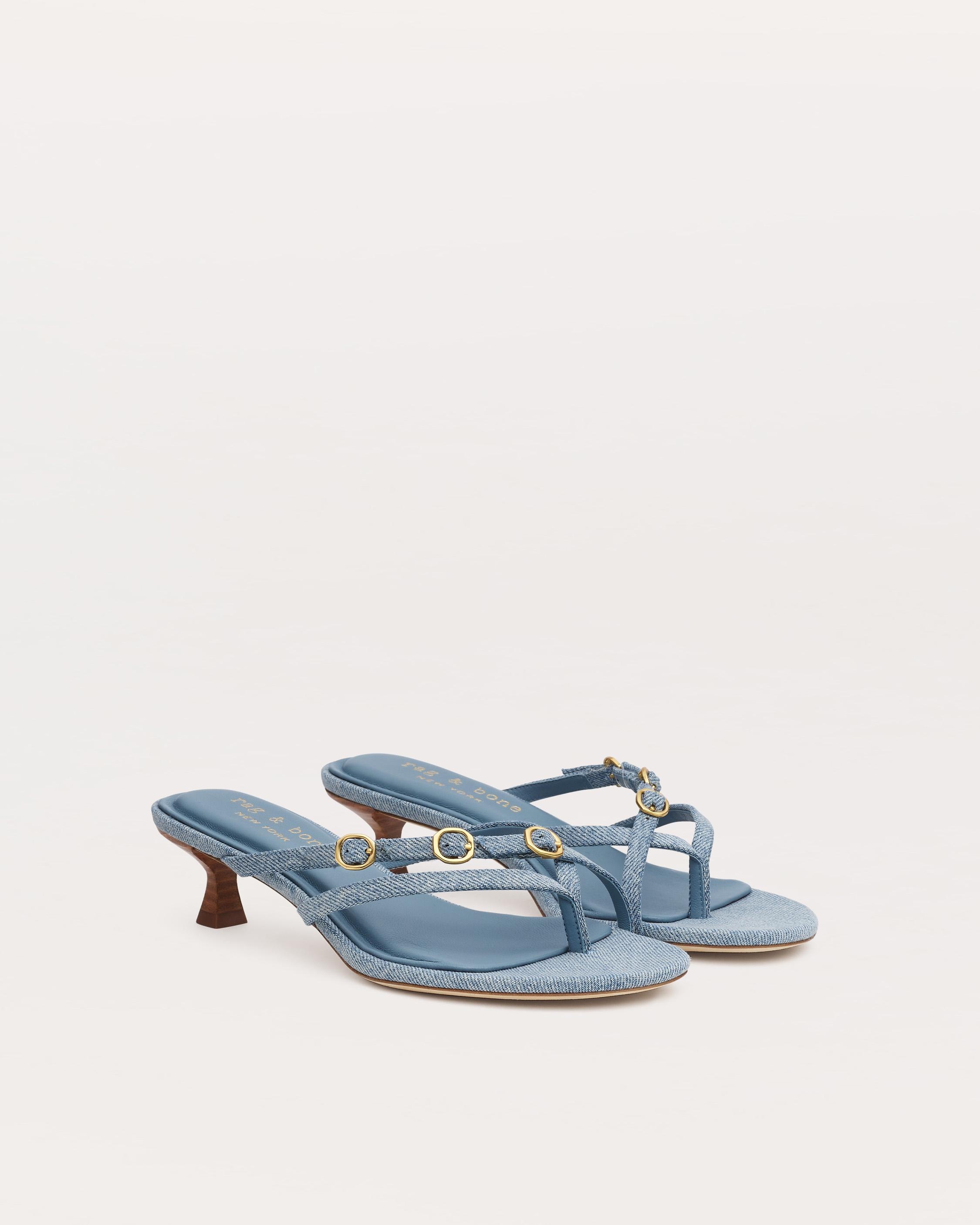 Sammie Kitten Heels
Light-Wash Denim - 3