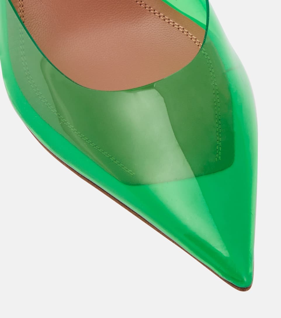 Holli Glass PVC slingback pumps - 6